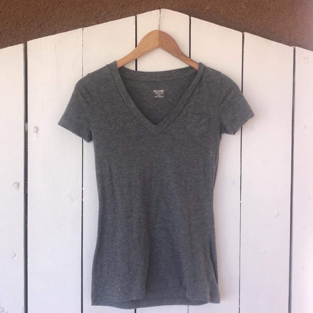 Basic Mossimo Gray Blouse 